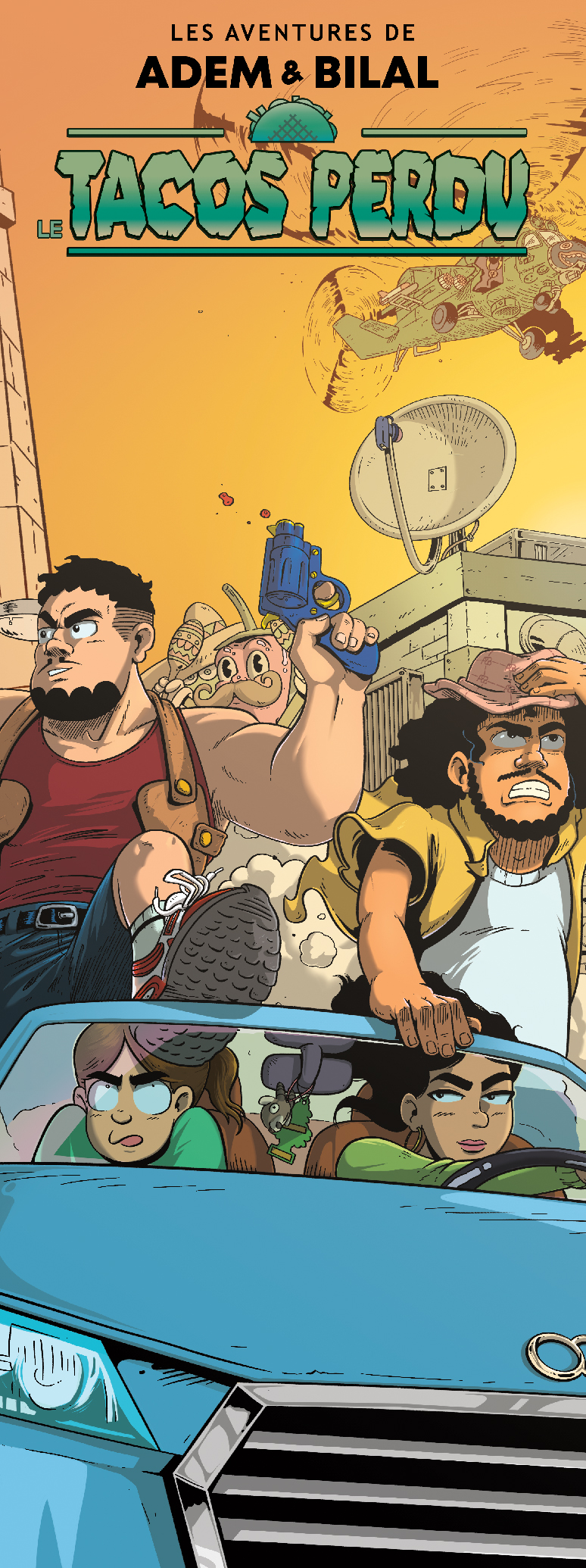 Couverture BD Le Tacos Perdu éditions Omake Books illustrée par Geoffrey Champin